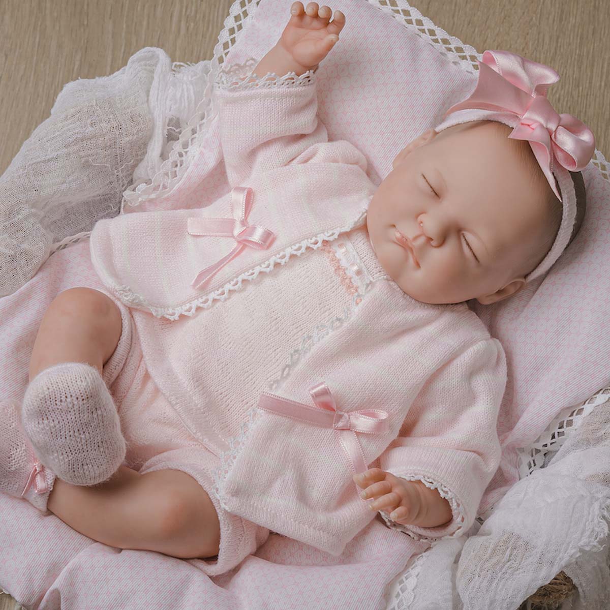 Reborn Doll | Weighted & Hand Painted Soft Vinyl | Limited Edition | Babylin | Pink