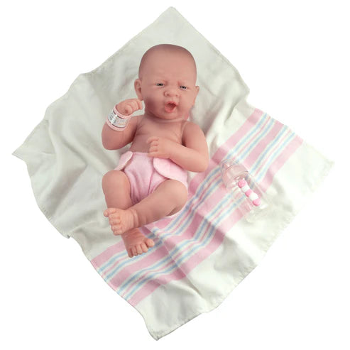 Original Handcrafted in Spain La Newborn Baby Doll "First Yawn" Real Girl