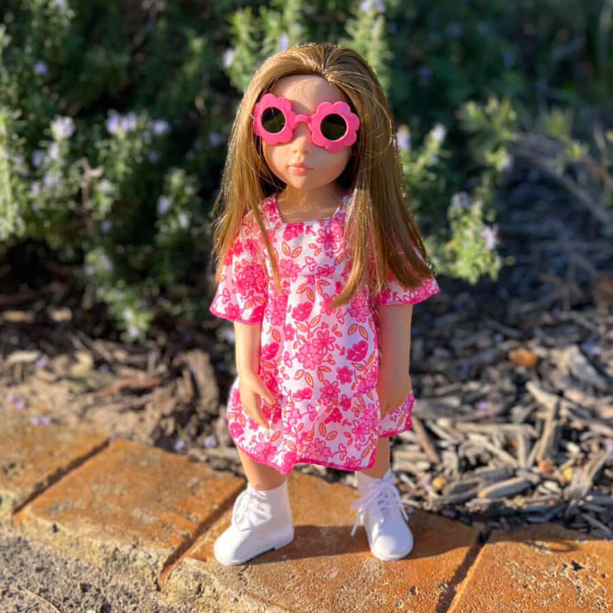 Götz Girl Doll Accessory - Combo Summer Flower Size XL