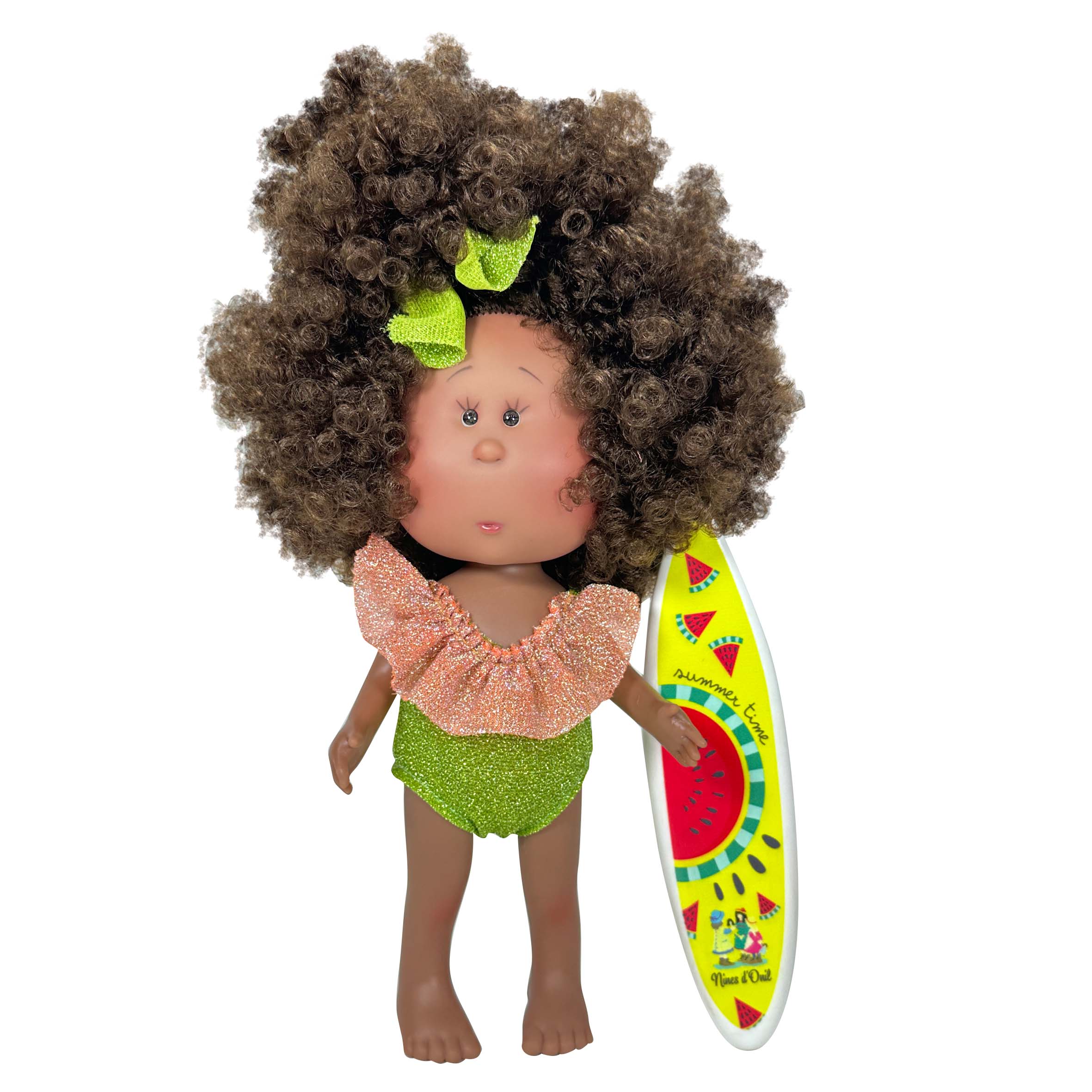 Handcrafted Collectible Mia Cocoa Summer African Doll (2219) by Nines D&