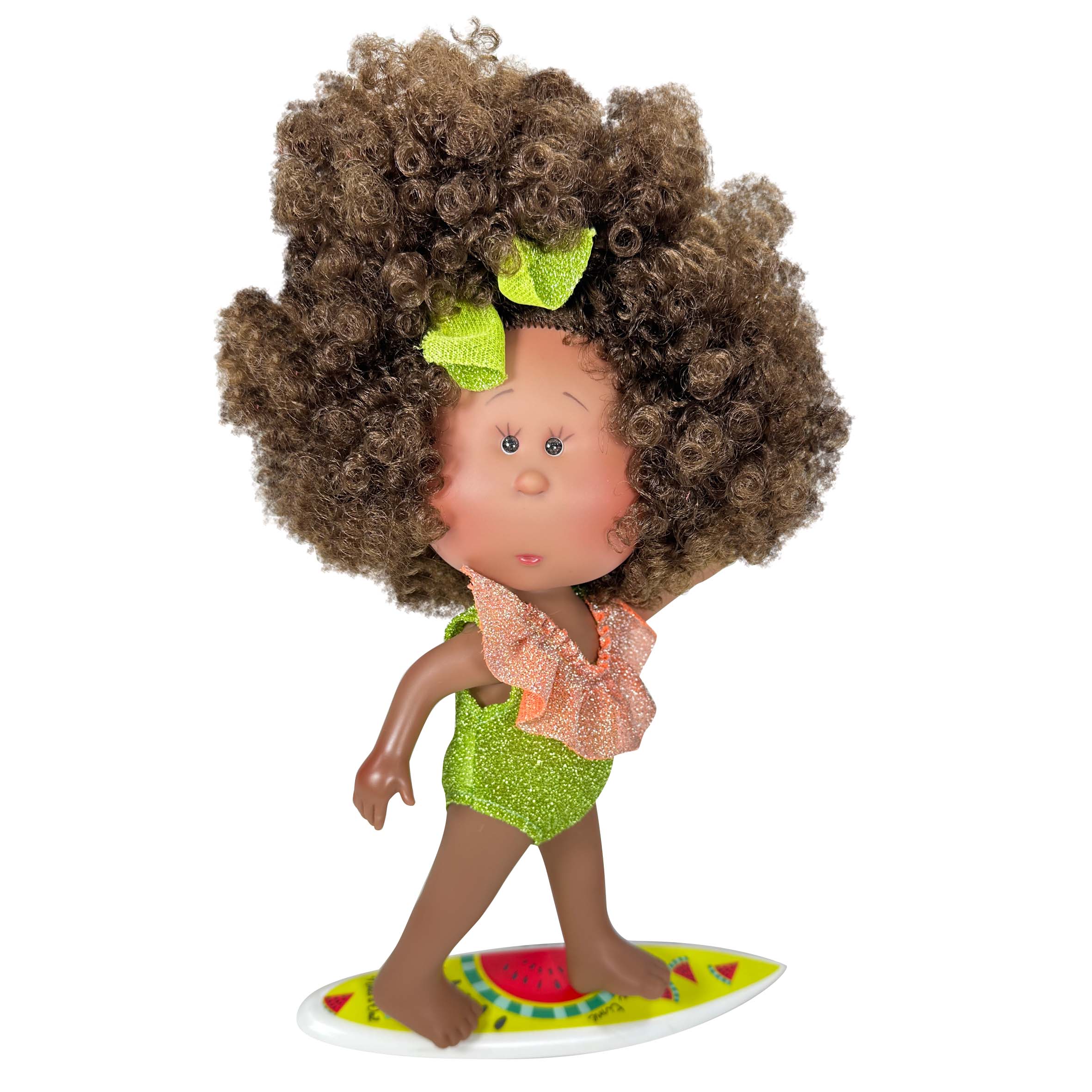 Handcrafted Collectible Mia Cocoa Summer African Doll (2219) by Nines D&