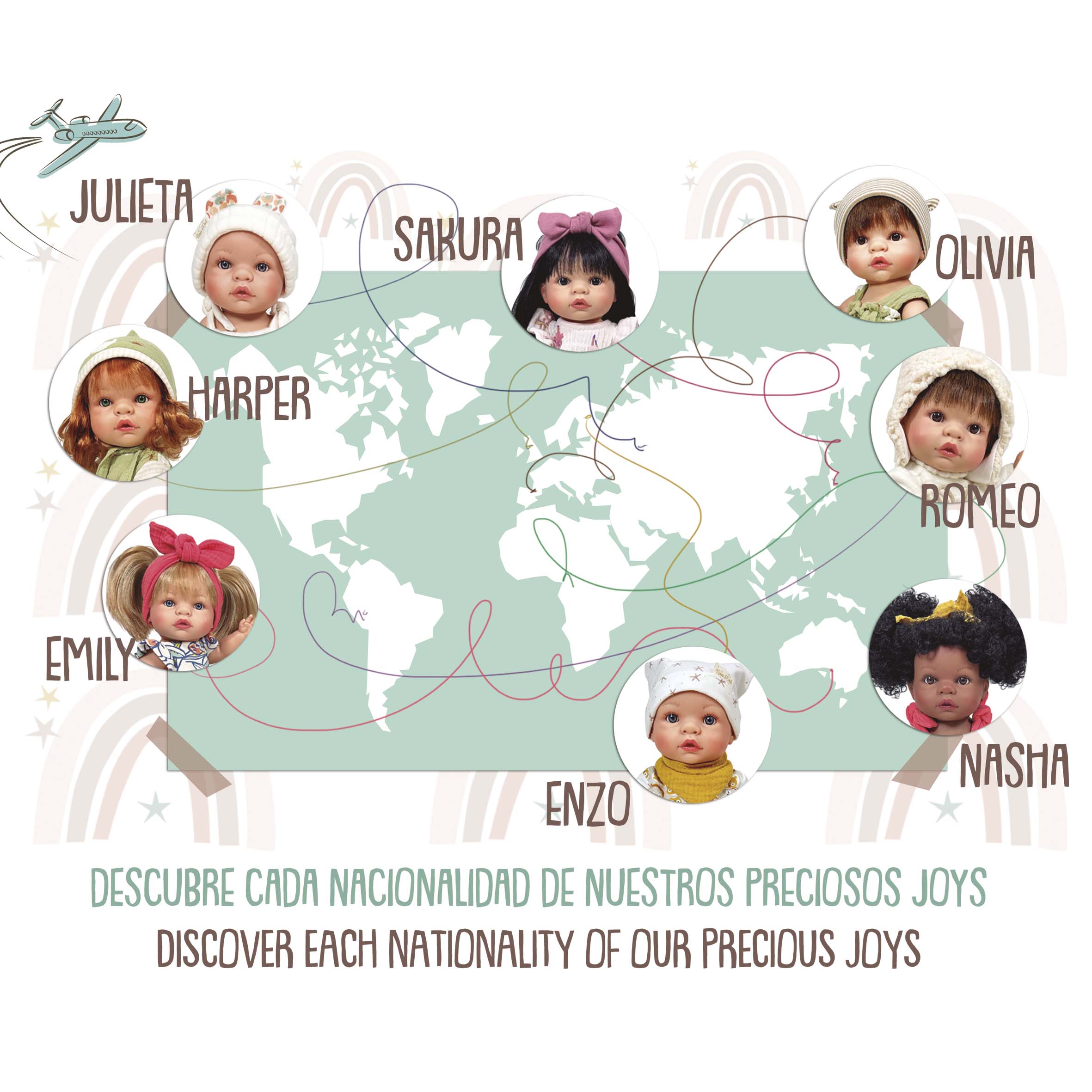 Handmade Collectible Joy Collection Harper Baby Doll by Nines D&