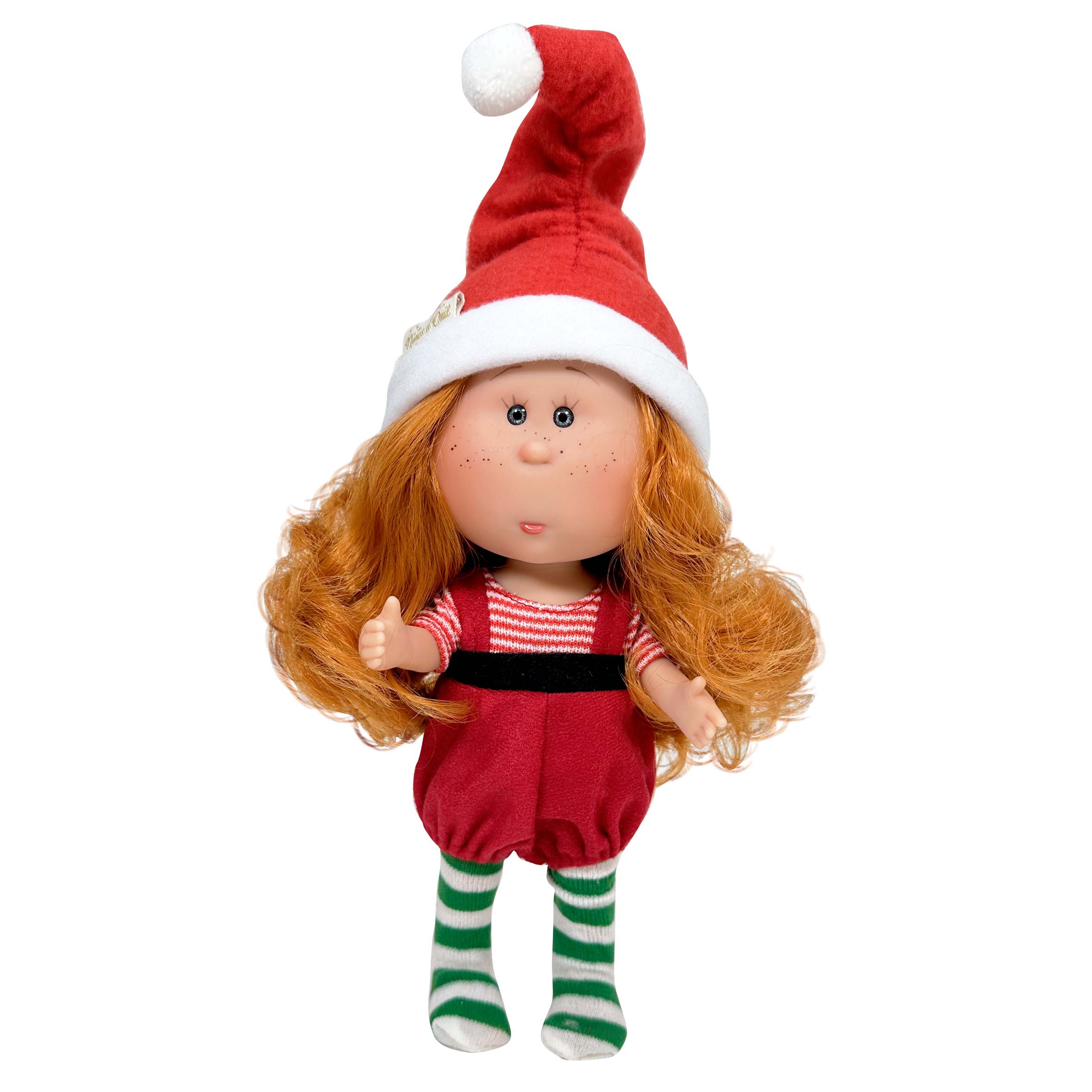 Handcrafted Collectible Little Mia Christmas Elf Doll by Nines D&