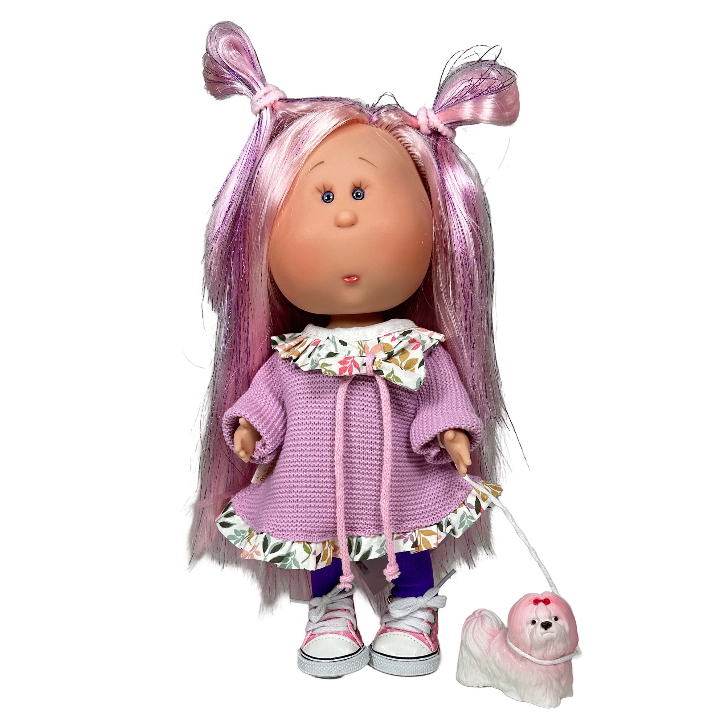Handcrafted Collectible Mia Pet Pink Doll (3430) by Nines D&