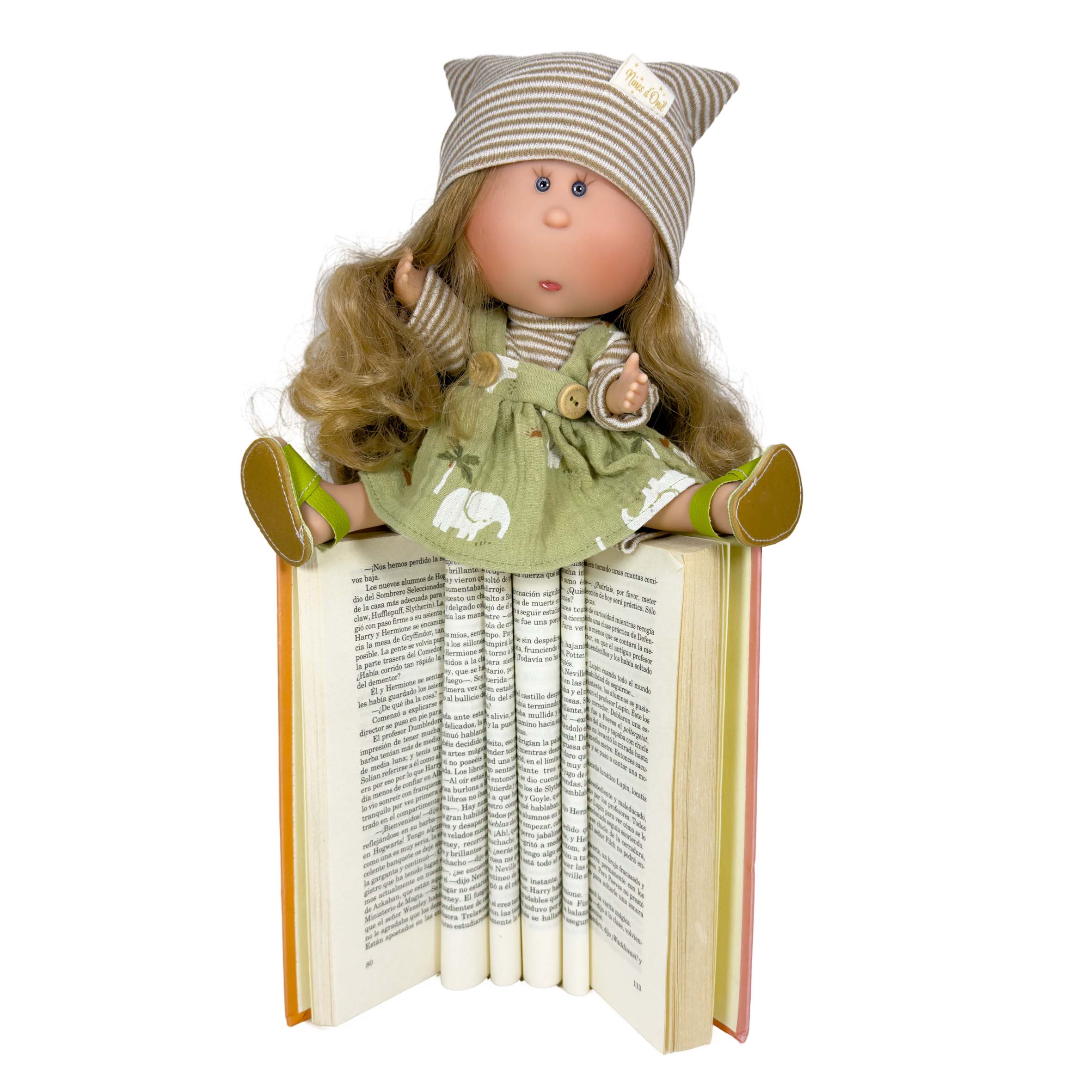 Handcrafted Collectible Mia Farmer Doll (3432) by Nines D&