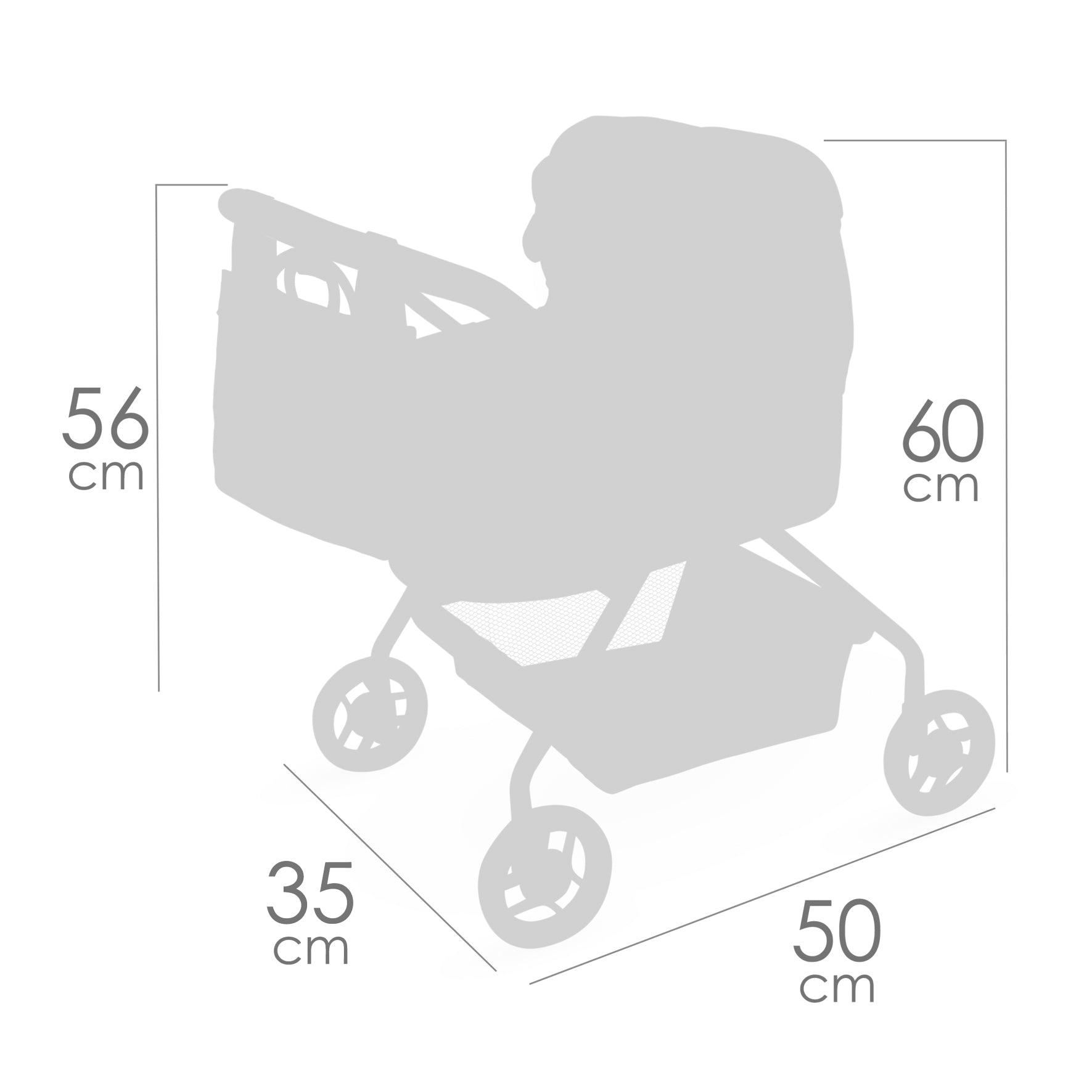 DeCuevas Toys Sophie My First Doll Pram