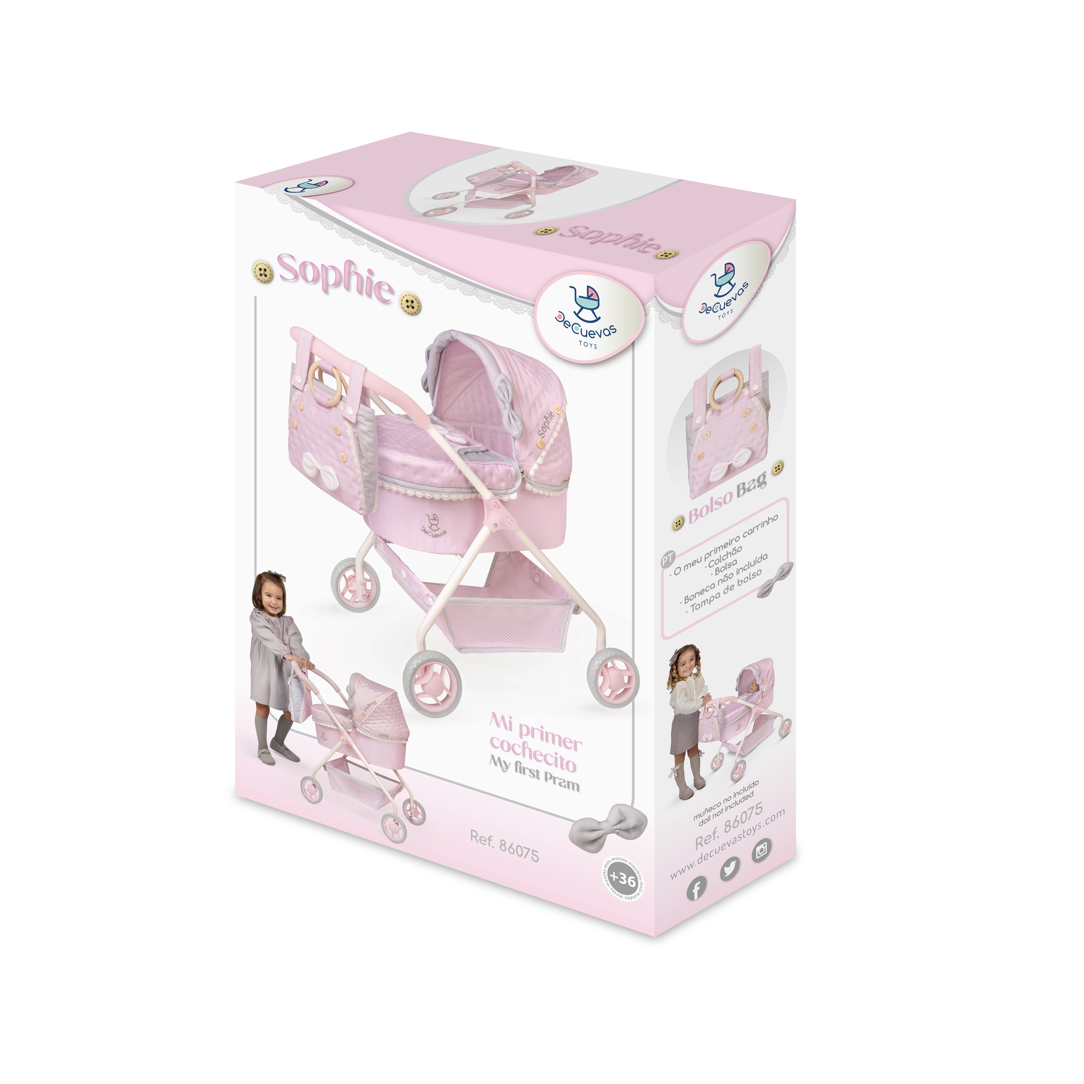 DeCuevas Toys Sophie My First Doll Pram