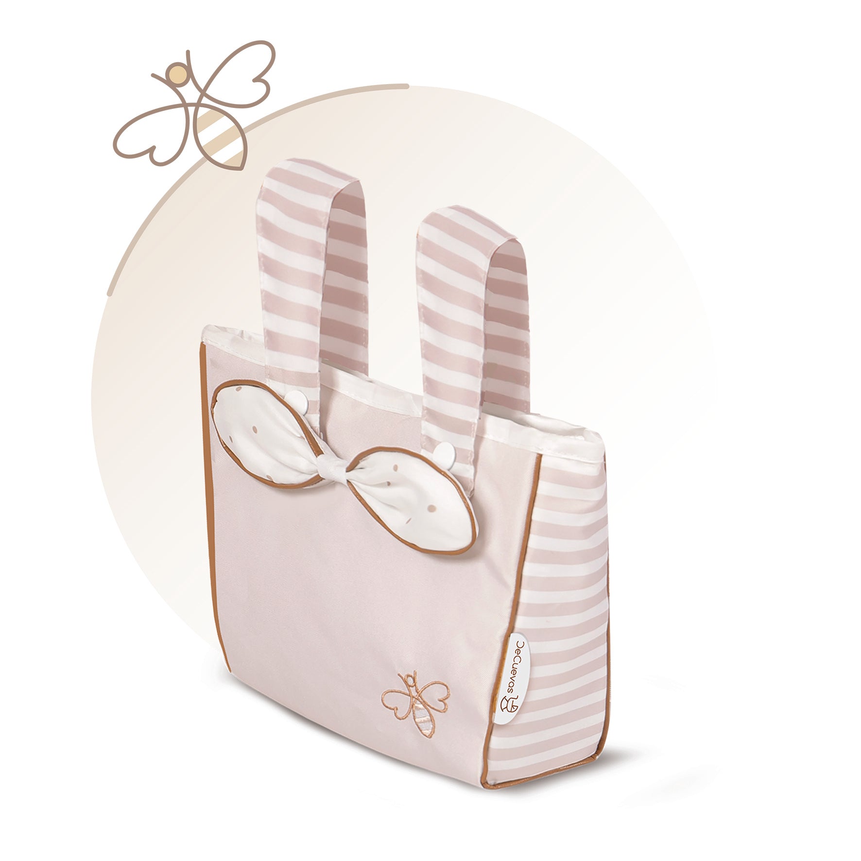 DeCuevas Toys Verona Folding Twin Doll Pram with Bag