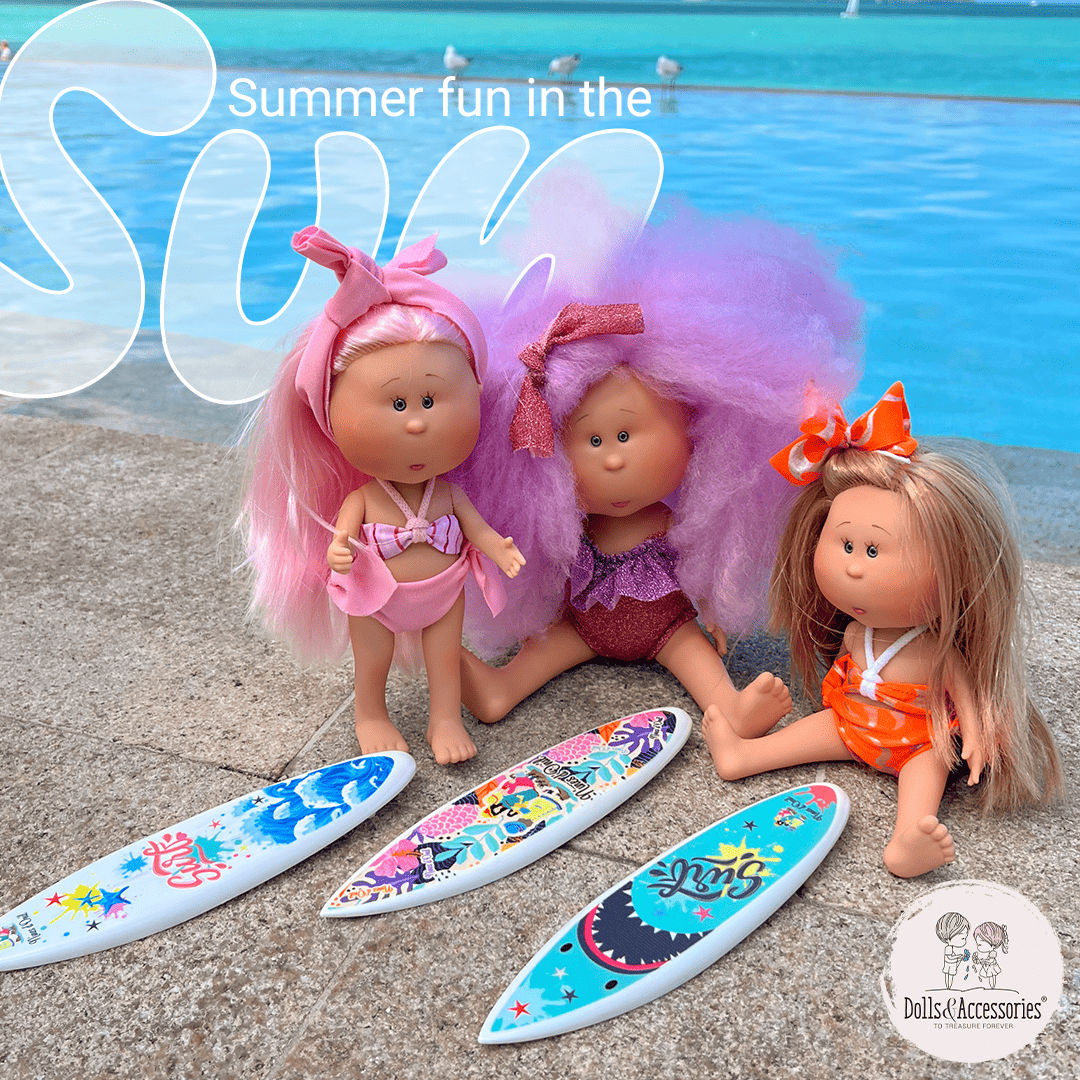 Handcrafted Collectible Mia Cocoa Summer African Doll (2219) by Nines D&