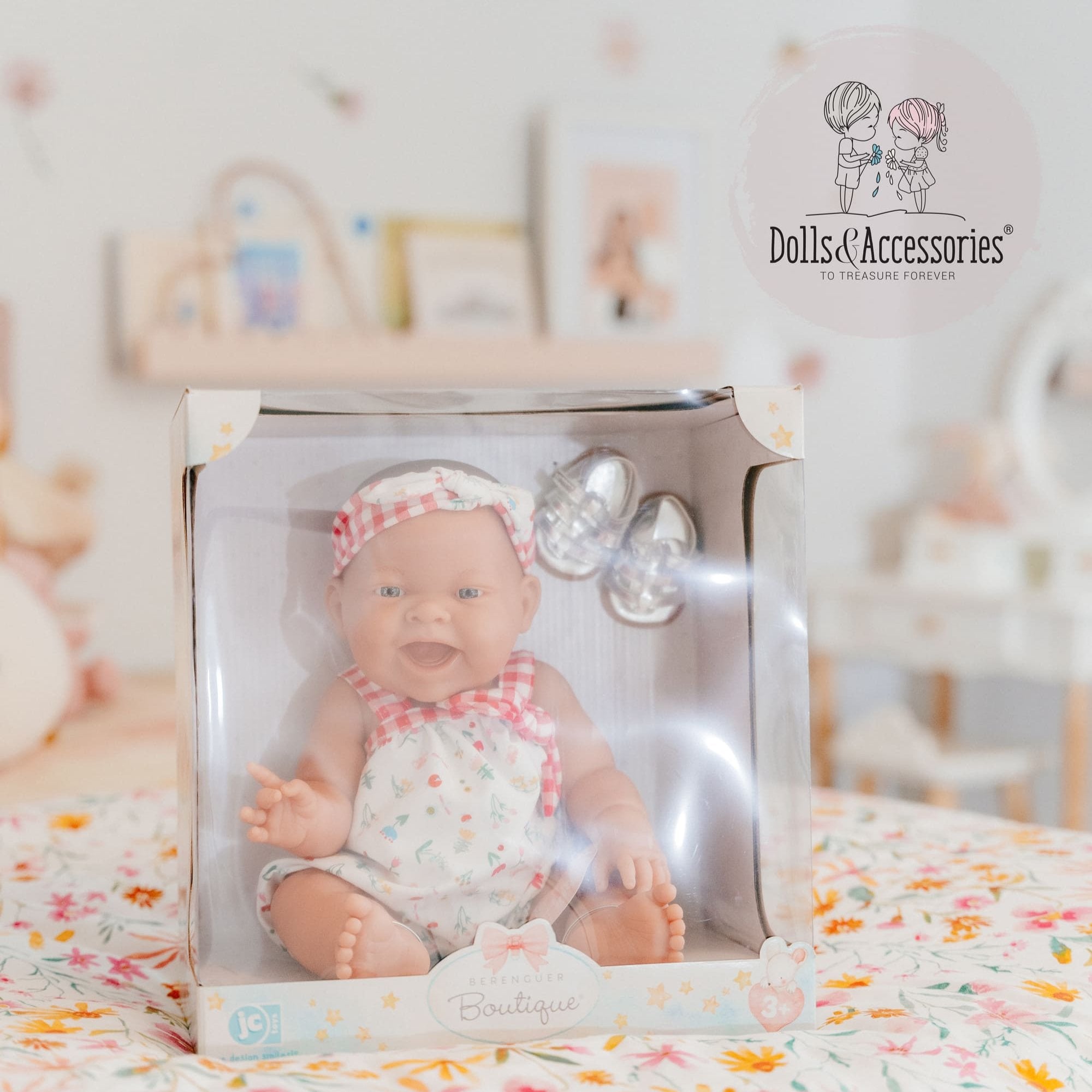 Original Handcrafted in Spain Lola Baby Doll - Spring Picnic