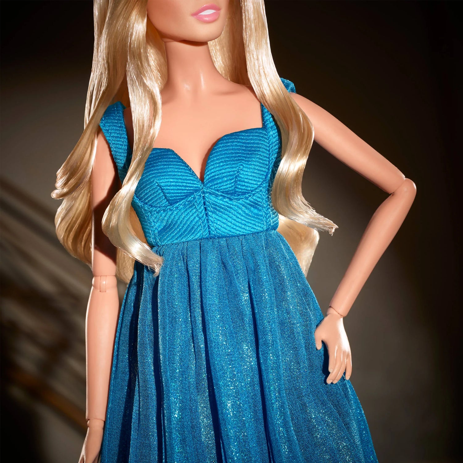 Supermodel Claudia Schiffer Barbie Doll in Versace Gown
