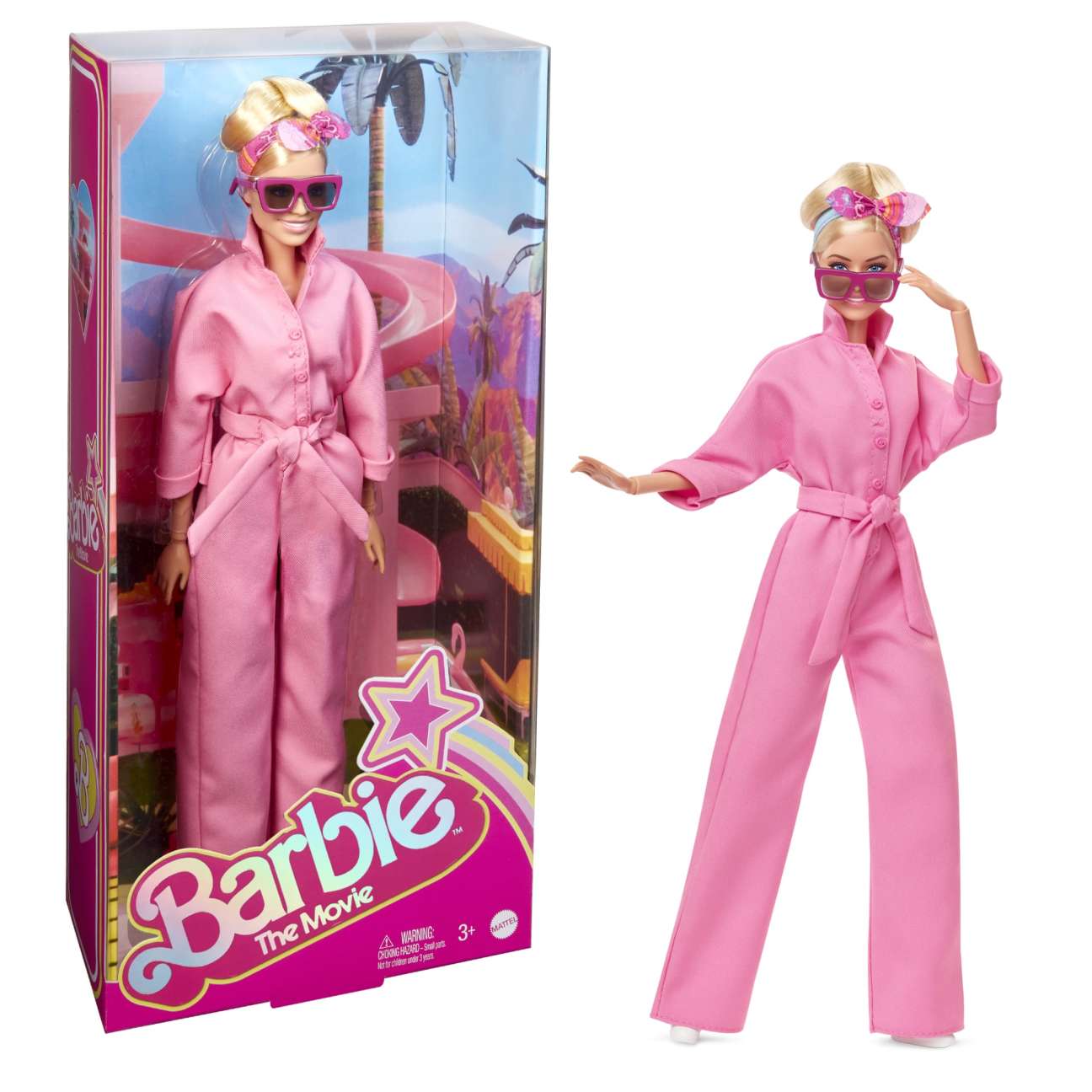 Barbie The Movie Collectible Doll, fashion Margot Robbie Barbie in Gold Disco Jumpsuit