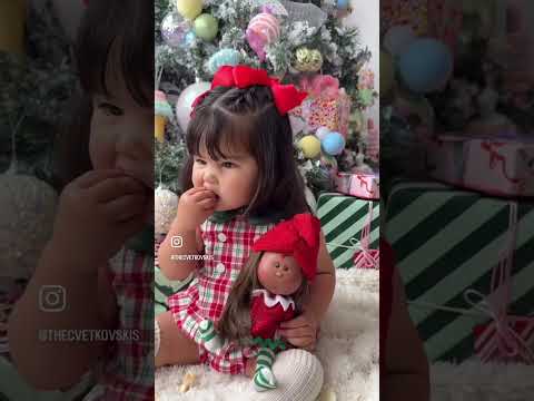 Handcrafted Collectible Little Mia Christmas Chocolate Pudding Doll by Nines D&