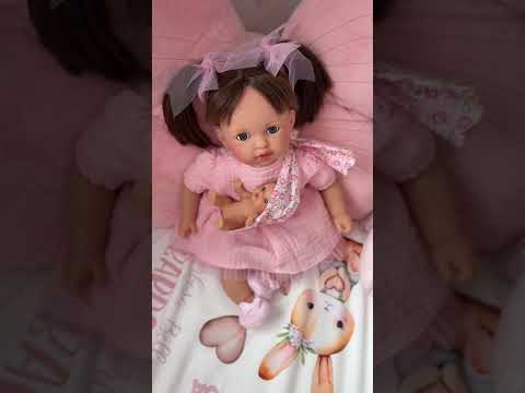 Handcrafted Baby Doll Brunette Alex with Baby by Nines d&
