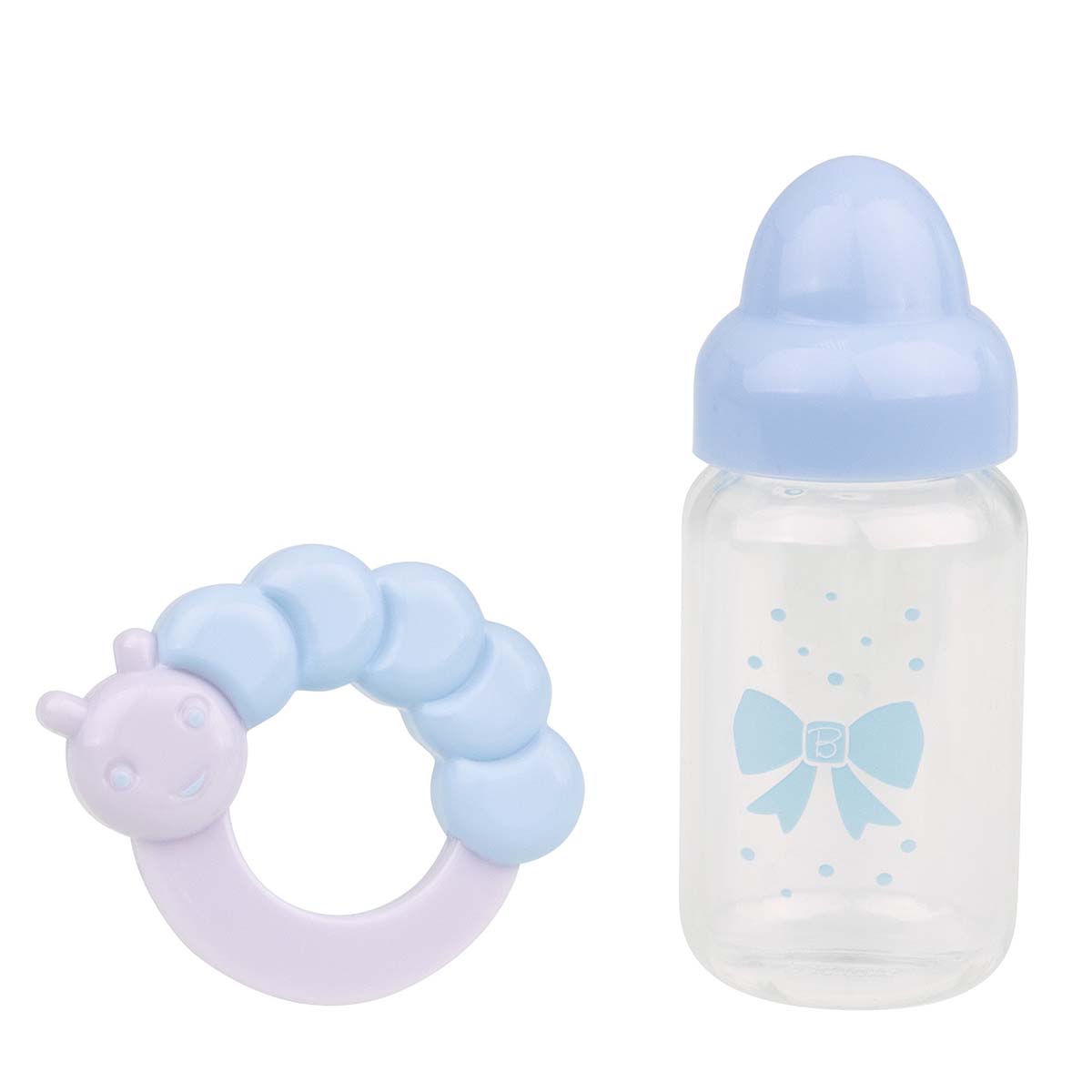 La Newborn All-Vinyl Baby Doll in blue set with accessories