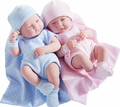 La Newborn Boutique Baby Doll Real Girl Doll-Pink Outfit 9 Pcs Gift Set