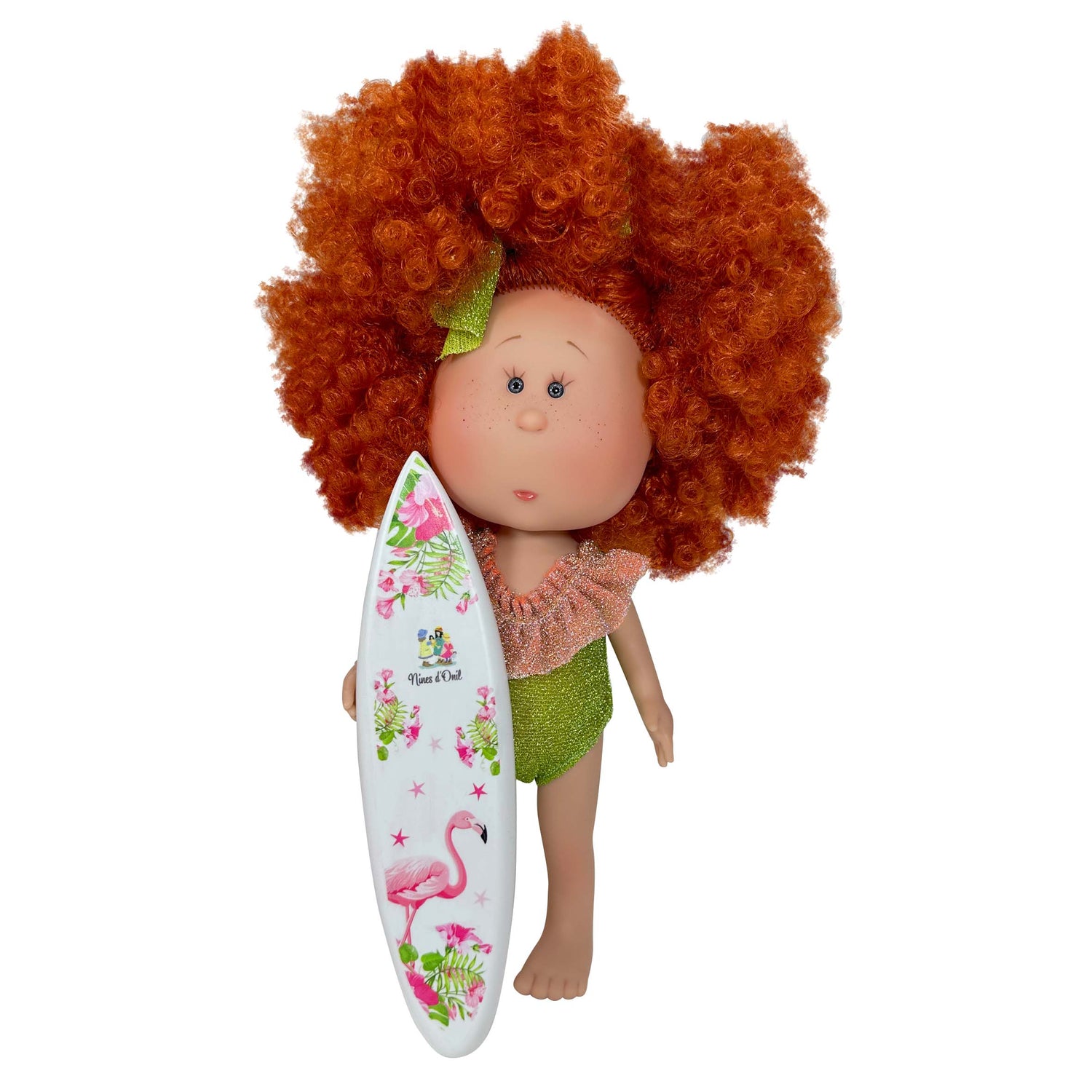 Handcrafted Collectible Mia Coral Summer Doll (2220) by Nines D&