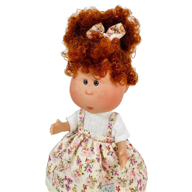 Handcrafted Collectible Little Mia Ginger Flower Doll (3150) by Nines D&