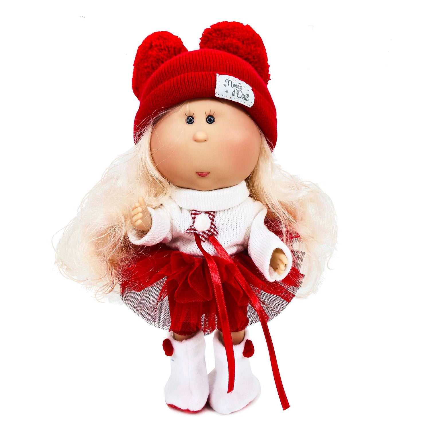 Handcrafted Collectible Mia Christmas (Tutu) Doll - by Nines D&