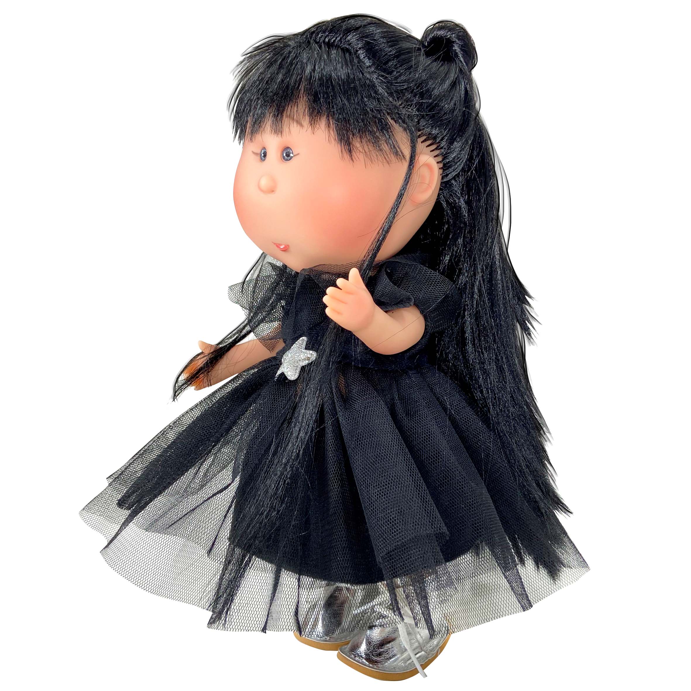 Handcrafted Collectible Mia Black Doll (3439) by Nines D&