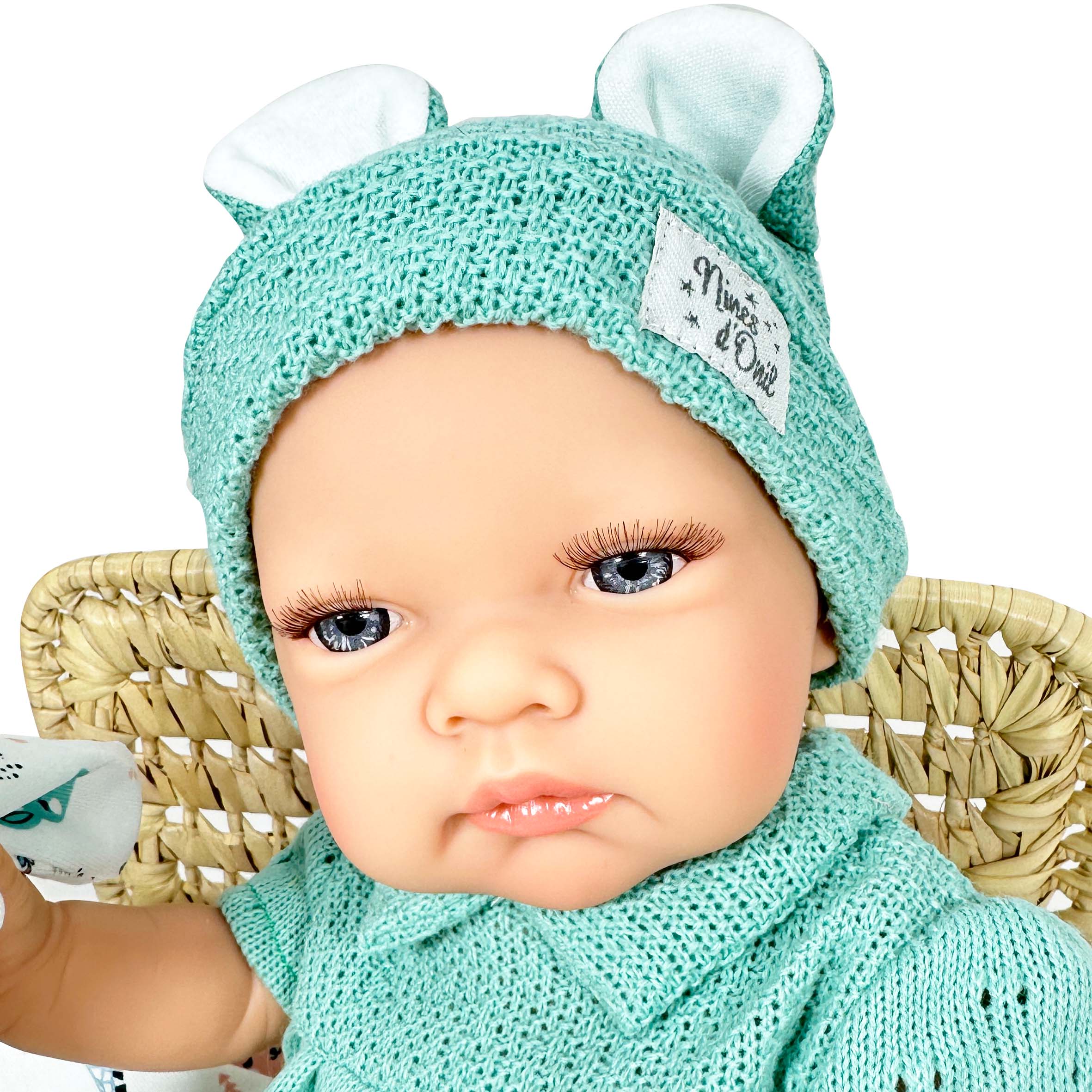 Handcrafted Rubi Wool Green Doll by Nines D&