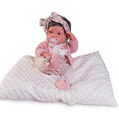 Reborn Doll Pipa With Cushion by Antonio Juan