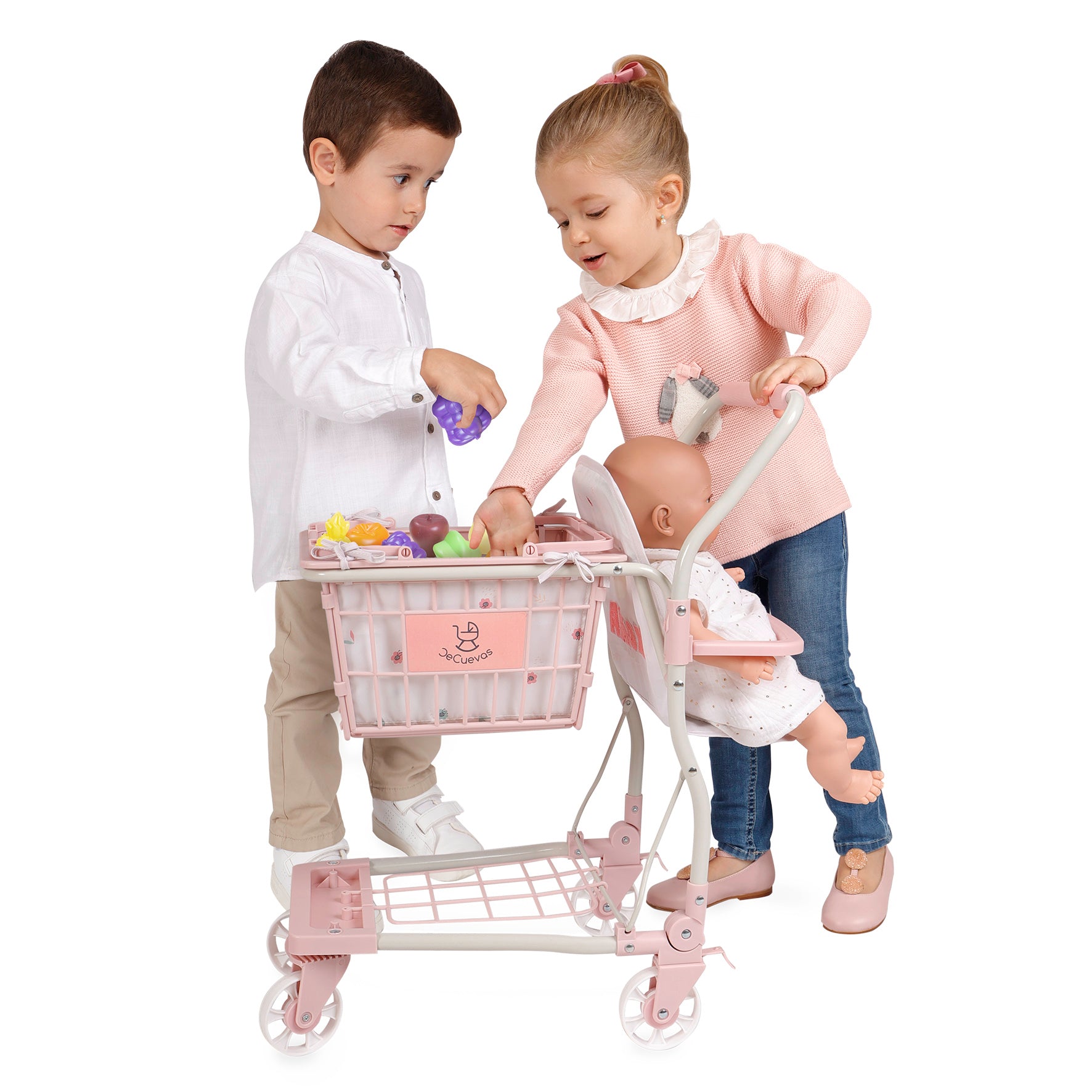 DeCuevas Toys Koala Supermarket Trolley with Accessories and Baby Carr Dolls and Accessories