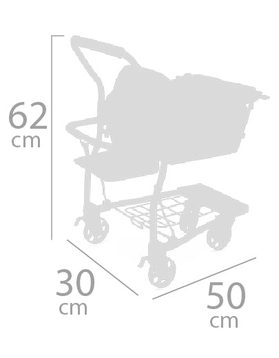 DeCuevas Toys Koala Supermarket Trolley with Accessories and Baby Carrier