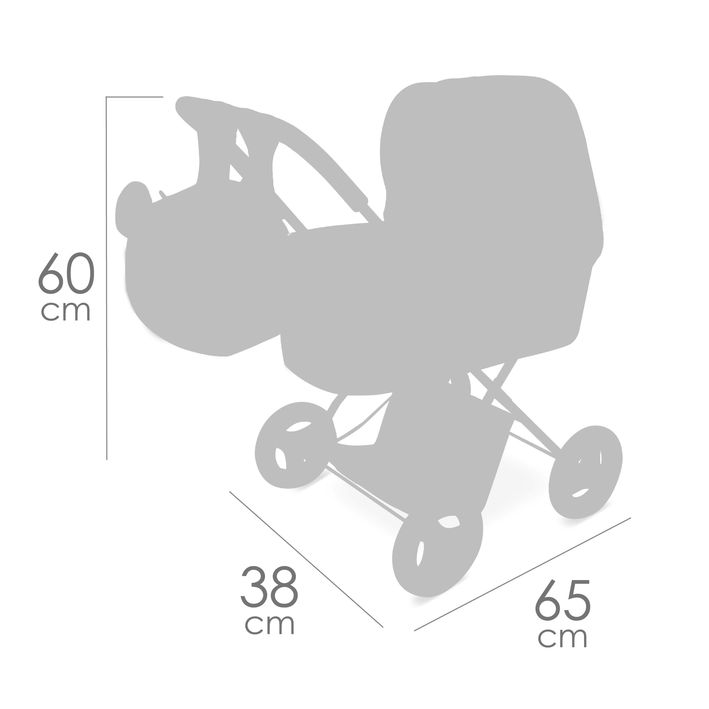 DeCuevas Toys Koala Foldable Doll Pram