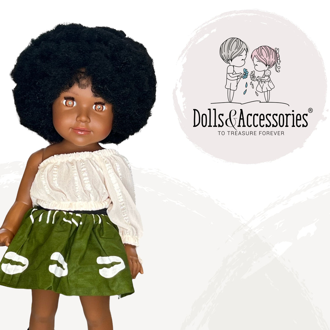 Imany afro ensembre vert