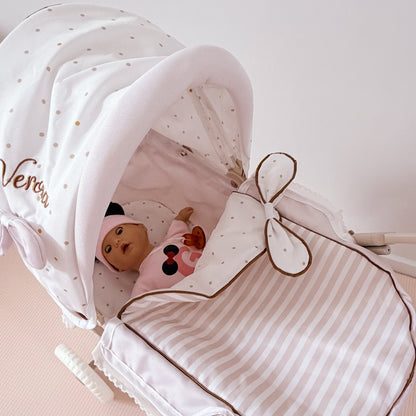 DeCuevas Toys Verona Folding Doll Pram with Parasol