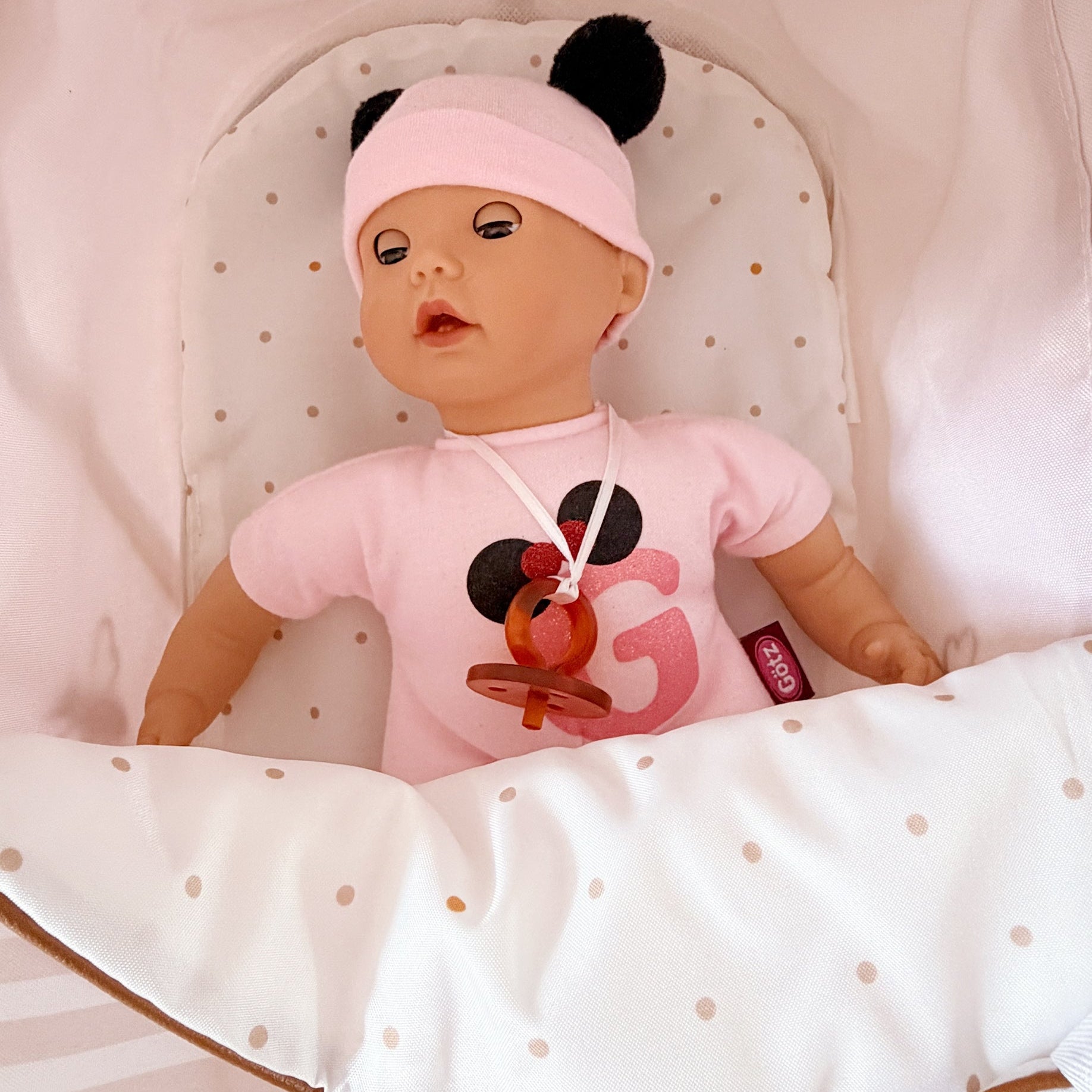 DeCuevas Toys Verona Folding Doll Pram with Parasol
