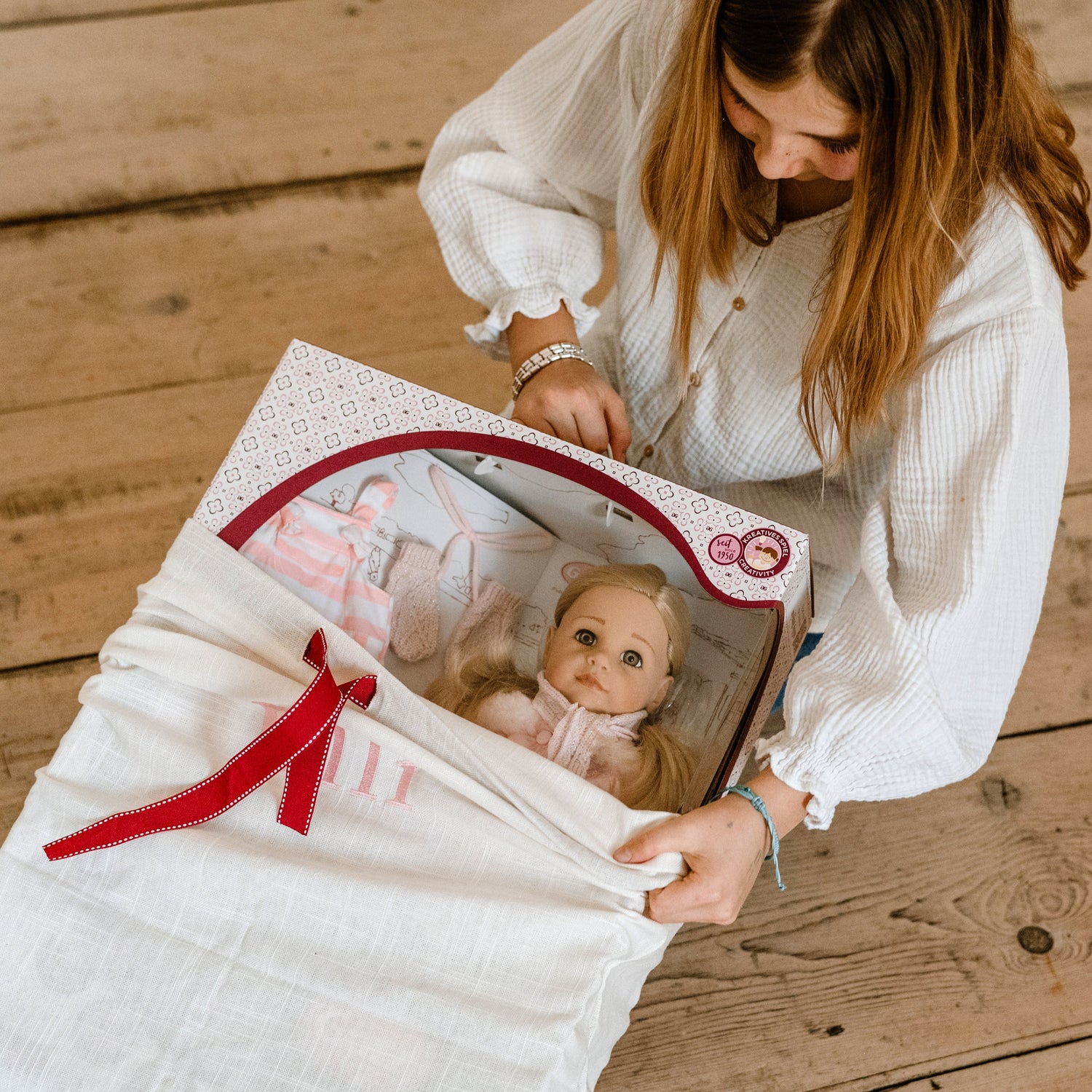 Götz Handcrafted Doll - Girl Hannah - On Staycation