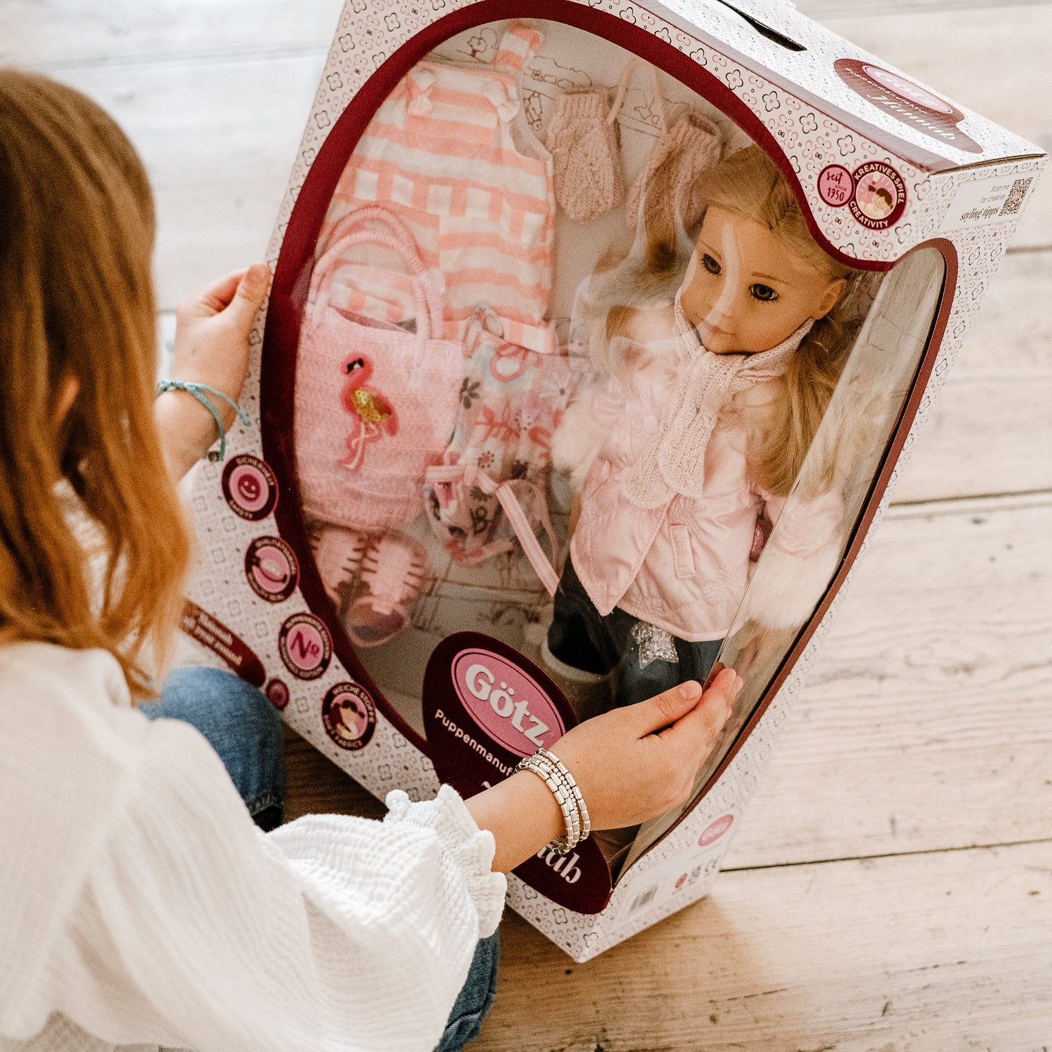 Götz Handcrafted Doll - Girl Hannah - On Staycation