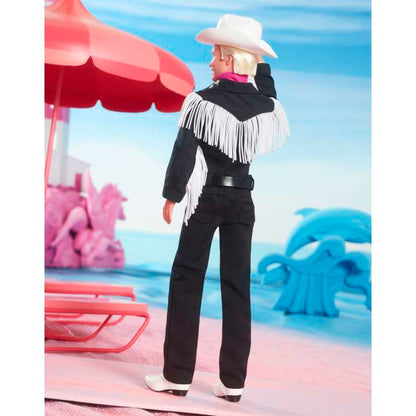Barbie the Movie Collectible Ken Doll Wearing Black And White Western Outfit - Dolls and Accessories