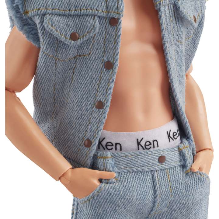 Barbie the Movie Collectible Ken Doll Wearing Denim Matching Set - Dolls and Accessories