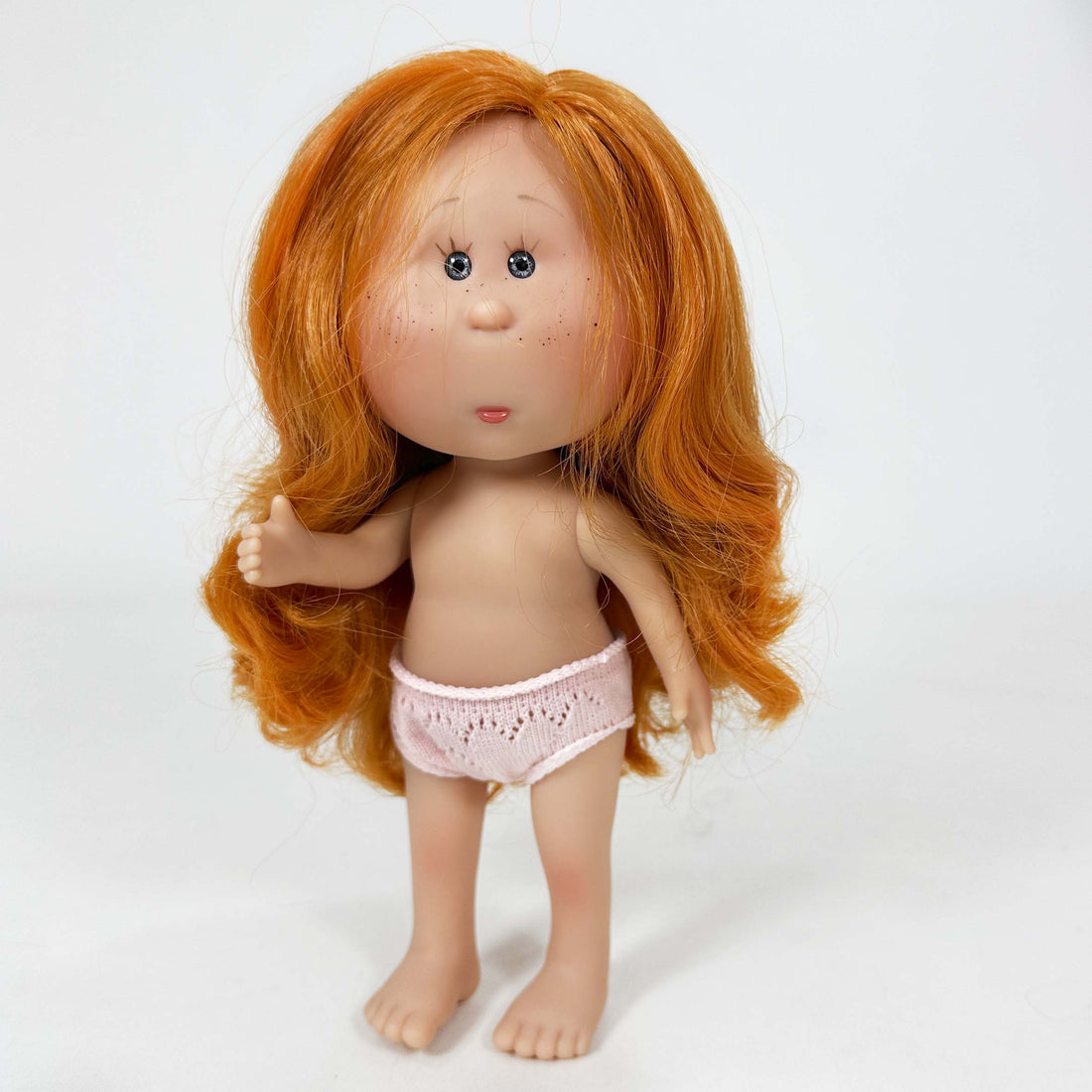 Handcrafted Little Mia Doll to dress red hair (3199_01) by Nines D&