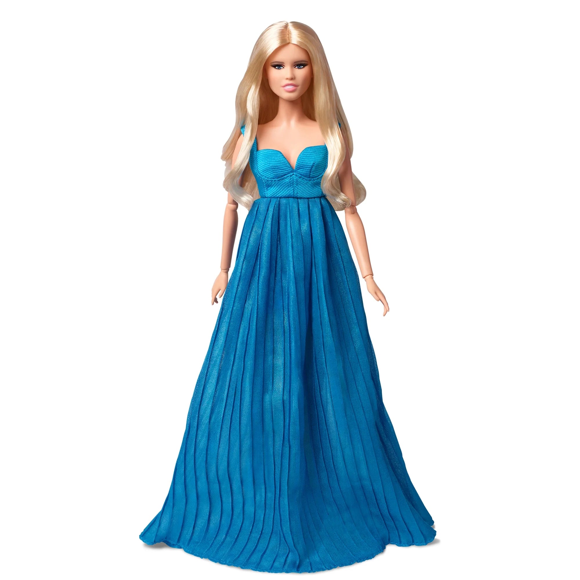 Supermodel Claudia Schiffer Barbie Doll in Versace Gown